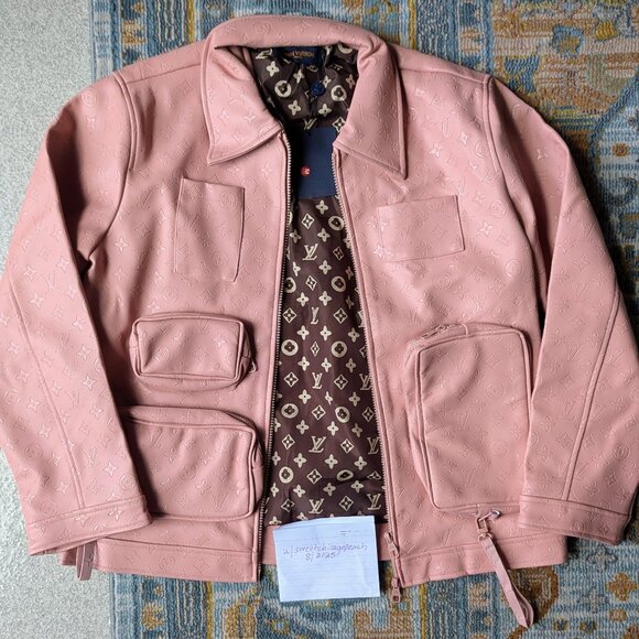 LV Leather Jacket size medium - Picture 1 of 10